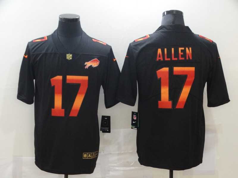 Nike Bills 17 Josh Allen Black Colorful Fashion Limited Jersey,We sell and wholesale Nike Bills 17 Josh Allen Black Colorful Fashion Limited Jersey on line form chian!
